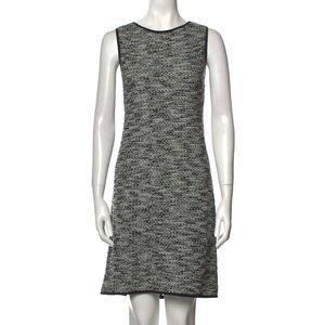 St. John Bateau Neckline Mini Dress